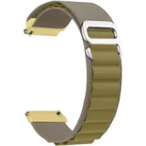 CeiBand Alpine Loop Nylon Armband Kompatibel mit 20mm 22mm, G-Haken Edelstahl Metall Schnalle Sport Uhrenarmband Herren Damen Ersatzband für 20mm 22mm -(20mm DunkelGelb)