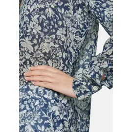 Madeleine Hemdbluse mit Unikat-Print Blau 48
