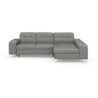 Ecksofa SIT & MORE "Baviene L-Form", grau, B:286cm H:92cm T:176cm, Sofas, Ecksofa, inklusive Sitztiefenverstellung und Federkern, wahlweise Bettfunktion