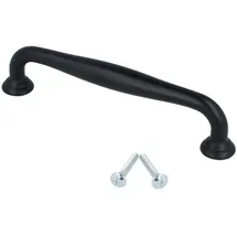 MS Beschläge Möbelgriff Schubladengriff schwarz matt Serie UZ70 Schrankgriff Türgriff Zamak (128mm)