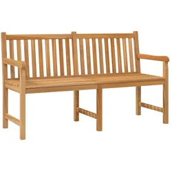 vidaXL Gartenbank 150 cm Massivholz Teak