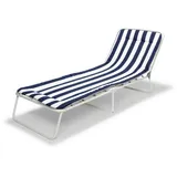barths Chiemsee Sonnenliege 180 x 60 x 23 cm Weiß/Blau