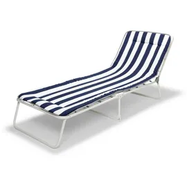 barths Chiemsee Sonnenliege 180 x 60 x 23 cm Weiß/Blau