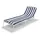 barths Chiemsee Sonnenliege 180 x 60 x 23 cm Weiß/Blau