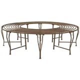 vidaXL Baumbank Ø 160 x 44 cm Antikbraun