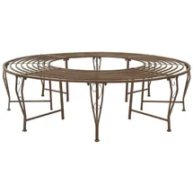 vidaXL Baumbank Ø 160 x 44 cm Antikbraun