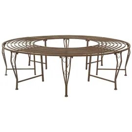 vidaXL Baumbank Ø 160 x 44 cm Antikbraun