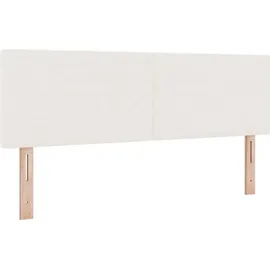 vidaXL Boxspringbett 140 x 190 cm Weiß