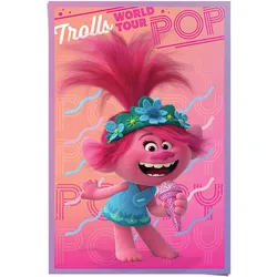 Poster REINDERS "Trolls Welt Tour - Poppy Prinzessin - Abenteuer - Musik - Trollenwelt", rosa (farbe bild(er): rosa), B:61cm H:91,5cm, Papier, Bilder