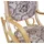 Mendler Schaukelstuhl M41 Jacquard 55 x 90 x 55 cm Braun