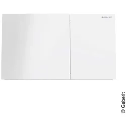 Geberit Sigma70 BetPl für 2-Mengen-Spü Glas weiß
