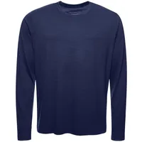 Kaipara - Merino Sportswear Unterhemd URBAN Merino Longsleeve Herren Regular 200 (1-St) aus reiner Merinowolle Made in Germany blau S