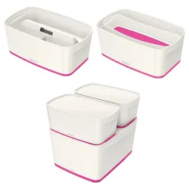 Leitz MyBox Aufbewahrungsbox 31,8 x 19,1 x 12,8 cm 1-tlg. perlweiß/pink