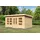 Karibu Gartenhaus Prenzlau 5 x 3,5 m Beige