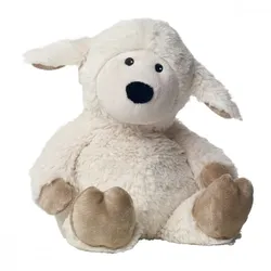 Wärme Stofftier Beddy Bear Schaf beige