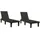 vidaXL Sonnenliegen 155 x 58 x 83 cm Schwarz