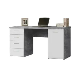 Forte Schreibtisch Betonoptik
