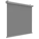 Homelux Verdunkelungsrollo Klemmfix ohne Bohren - Verdunklungsrollo Fensterrollo Rollo Seitenzugrollo Klemmrollo für Fenster & Tür Grau 120 x 150 cm