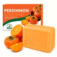 Safelina Seife, Safelina Kaki Seife Kernseife, Persimmon Kernseife Natur gegen Körpergeruch, Neutralisiert geruchsbildende Substanzen, Sanfte Reinigung für reife & empfindliche Haut (1PC)