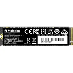 Verbatim Vi560 S3 SSD 2TB M.2 SATA Internes Solid-State-Module