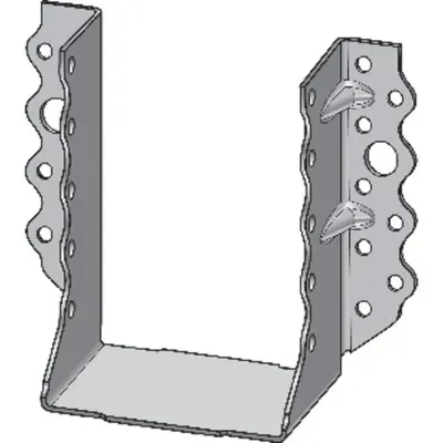Balkenschuh mit Rippe außen, Stahl verzinkt, SBG 120/190-VE1