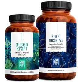 NATURTREU Gut Gerüstet Paket Omega 3 Magnesium Komplex Kapseln 216,7 g