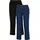 bonprix Straight-Jeans (2er Pack), blau, Gr.44, Komfortable Hose sorgt mit dem Gummibund an der Taille für Bequemlichkeit, dunkelblau denim: 82% Baumwolle
