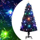 vidaXL Weihnachtsbaum mit Ständer/LED 120 cm Fiberoptik