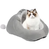 Haustiernest - Katzenhaus Haustierbettnest | Atmungsaktive Katzenhöhle, Katzenhaus zum Schlafen, Winter-Haustierbett für kleine Welpen, mittelgroße Katzen Aallyn