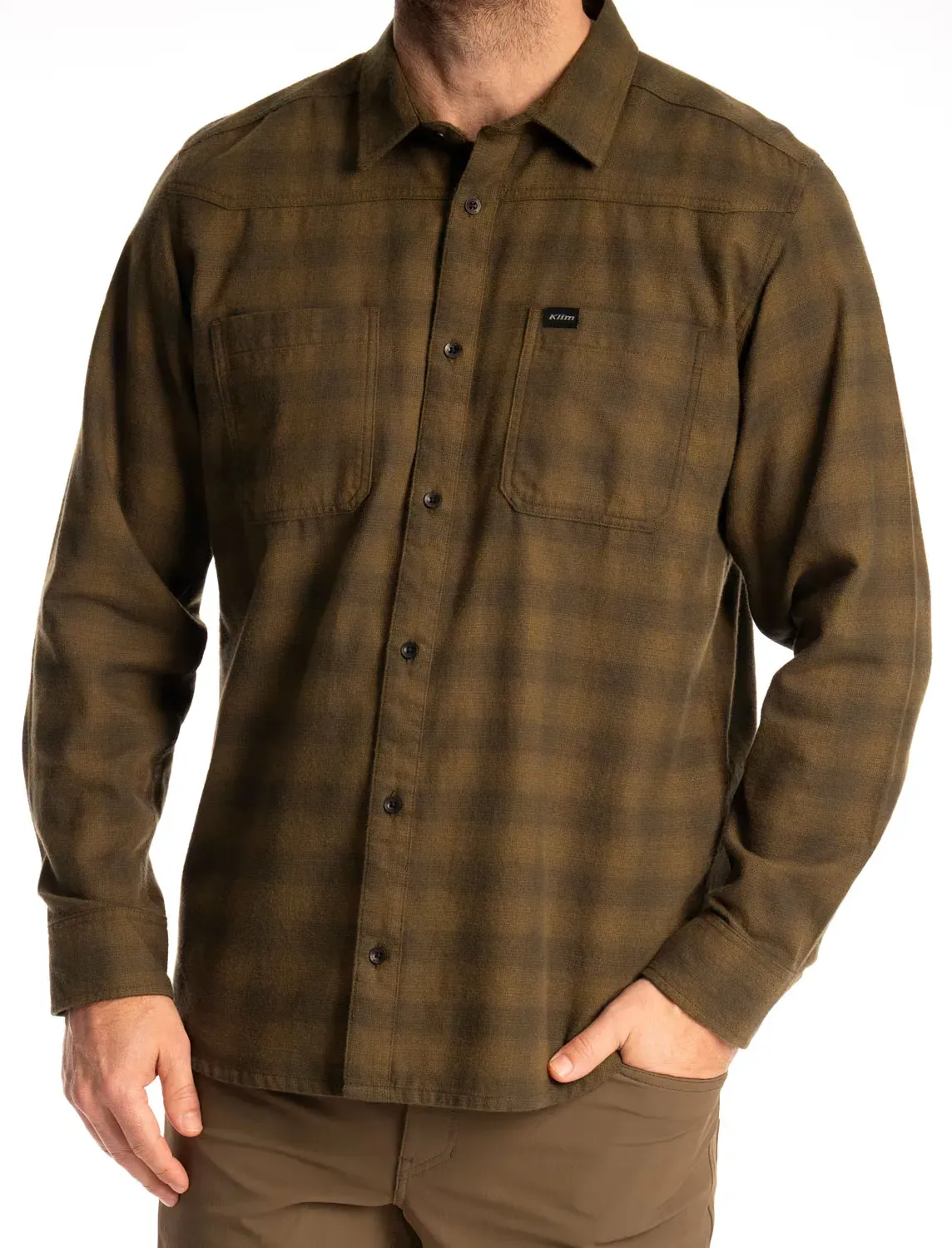 Klim Table Rock, chemise - Olive/Noir - S