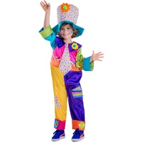 Dress Up America 851-M Kinderzirkus-Clown-Kostüm, Mehrfarbig, Größe 8-10 Jahre (Taille: 76-82 Höhe: 114-127 cm)