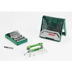 Bosch 15-tlg. gemischtes Bohrerset + 25-tlg. Schrauberbit-Set + Sechskant-Faltwerkzeug