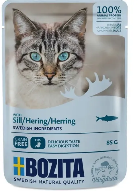 Bozita Pouch Häppchen in Soße mit Hering 12x85g