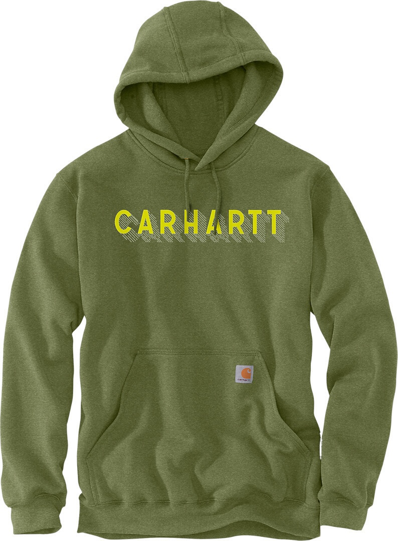 Carhartt Rain Defender Lose Fit Midweight Logo Graphic Hoodie, grün, Größe XL