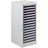 Proregal Schubladencontainer Kobra mit 15 Schubladen HxBxT 74x28x34cm | Lichtgrau