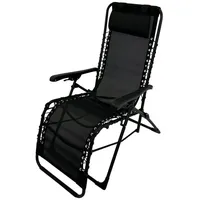 TPFGarden Gartenstuhl OXFORT (Relaxsessel Hochlehner, Gartenstuhl aus Stahl + Polyrattan schwarz), Hochwertiger Outdoor Stuhl mit den Maßen (BxHxT): 65 x 109 x 84 cm grau|schwarz