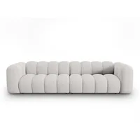 Micadoni Sofa, Hellgrau, Textil, 4-Sitzer, 95x70x290 cm, Hergestellt in Europa, Oeko-Tex®, Wohnzimmer, Sofas & Couches, Sofas