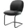 DeLife Freischwinger Nube-Flex Echt-Leder Schwarz Freischwinger rund Schwarz Taschenfederkern