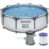 BESTWAY Steel Pro Max Pool Set 305 x 76 cm inkl. Filterpumpe