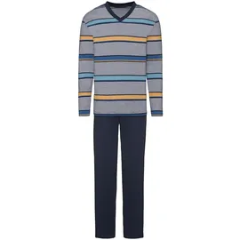 wäschepur WITT WEIDEN Schlafanzug in marine-gelb-gestreift | Gr.: 48/50