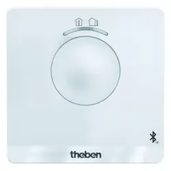 Theben 8120150 Digital-Uhrenthermostat, Wochenprogramm, App-Bedienung RAMSES 812 BLE
