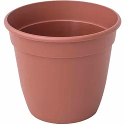Siena Garden Standard-Pflanztopf 10 x 8,6 cm, terracotta Rundes Kunststoffgefäß mit Bodenlöchern terra 10