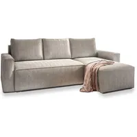 masseno Ecksofa Polyester 3-Sitzer Creme