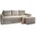 masseno Ecksofa Polyester 3-Sitzer Creme