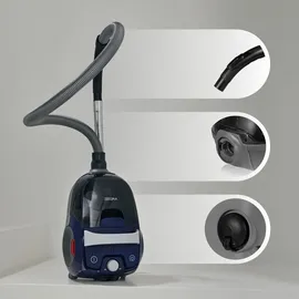 Zeegma Zonder Verre Flow Beutelloser Staubsauger Blau