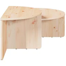 vidaXL Couchtisch Natur Kiefer 79 x 39,5 x 40 cm