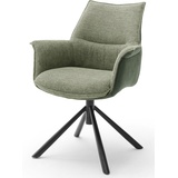 MCA Furniture Armlehnstuhl drehbar ¦ grün , Maße cm B: 67 H: 87 T: 65