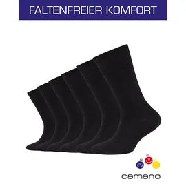 CAMANO Soft Originals Bio-Baumwolle Crew Socken Kinder 0005 - black 39-42, schwarz, Baumwolle, 23% Polyamid, 1% Elasthan, uni, Socken Socken,