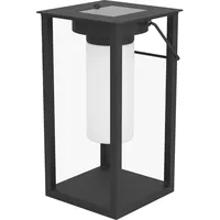 EGLO Solar LED-Laterne Usigni Schwarz-Weiß