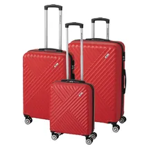 Kingston Koffer-Set 3-tlg. rot/lila